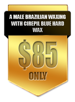A Male Brazilian Waxing with Cirepil Blue Hard Wax